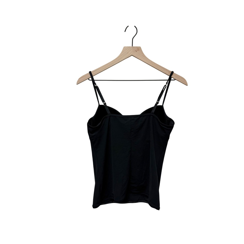 Hanro Allure Built-In Bra Camisole Black Padded Underwire Cami 85B 38B - Picture 7 of 7